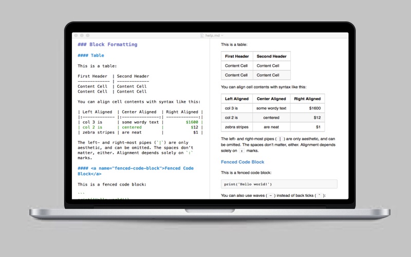 Screenshot #2 pour Mou - Markdown editor