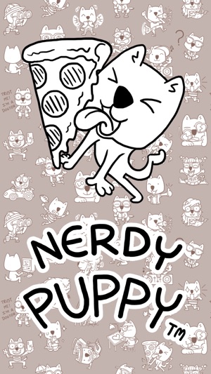 Nerdy Puppy: Cute Dog Stickers(圖1)-速報App