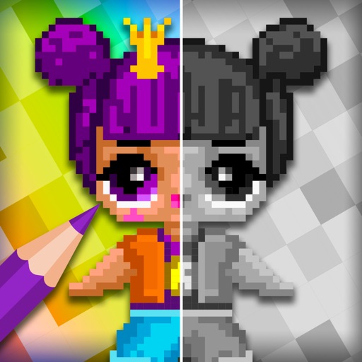 Pixel Dolls Coloring Surprise