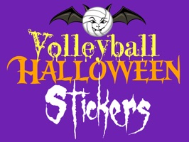 Volleyball fans and players celebrate Halloween with stickers