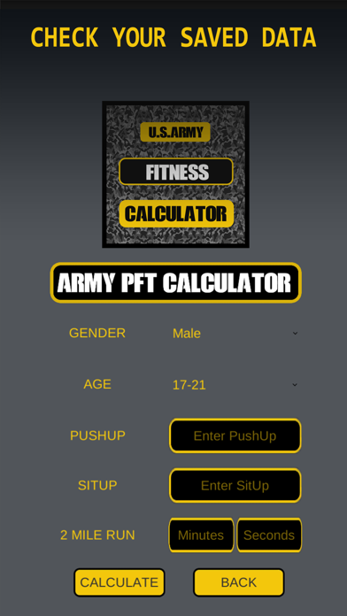 Screenshot #3 pour Army Fitness Workout Exercises & APFT Calculator