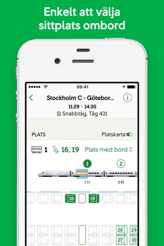 SJ - Biljetter och trafikinfo screenshot 2