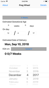 Preg Wheel screenshot