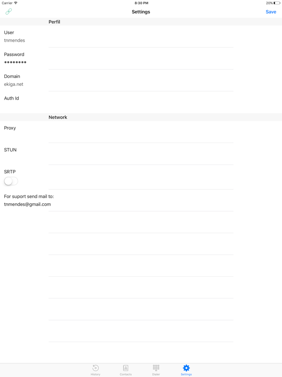 Voless iPad screenshot