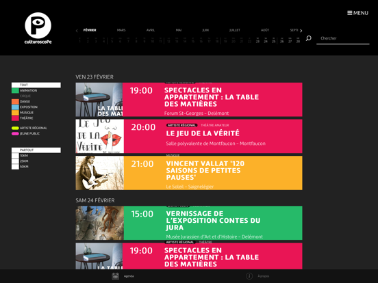 Screenshot #4 pour culturoscoPe - agenda culturel