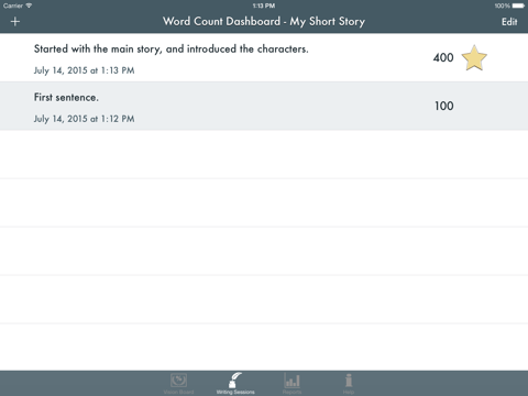 Word Count Dashboard screenshot 2