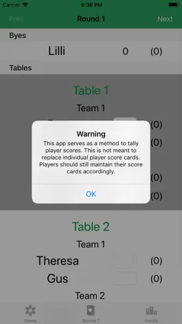 Game screenshot Euchre Tournament ScoreKeeper hack