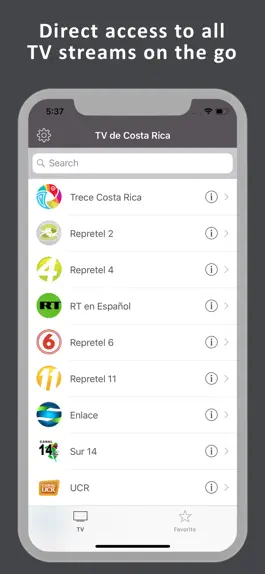 Game screenshot TV de Costa Rica: Tico live TV mod apk