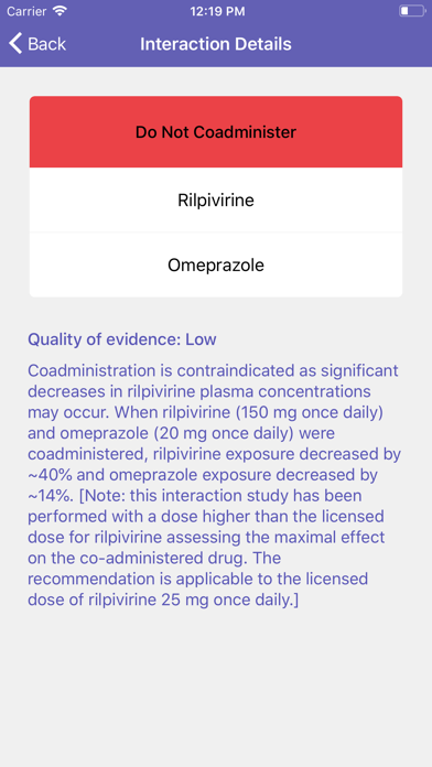 Liverpool HIV iChart Screenshot
