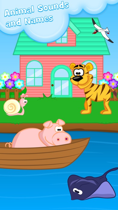 おかしい動物：子供と幼児のための教育ゲームのおすすめ画像1
