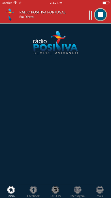 Screenshot #1 pour Rádio Positiva Portugal