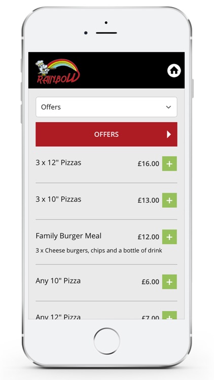 Rainbow Pizza Swadlincote