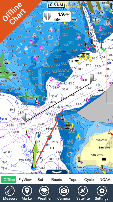 Marine: Puglia - GPS Map Navigator screenshot 3
