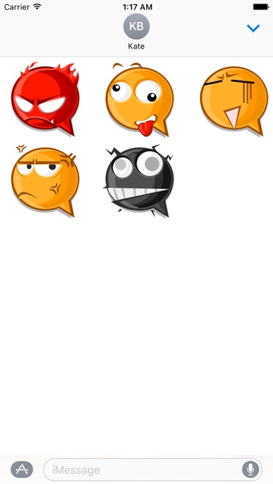 Chat Bubbles Emoji Stickers screenshot 2