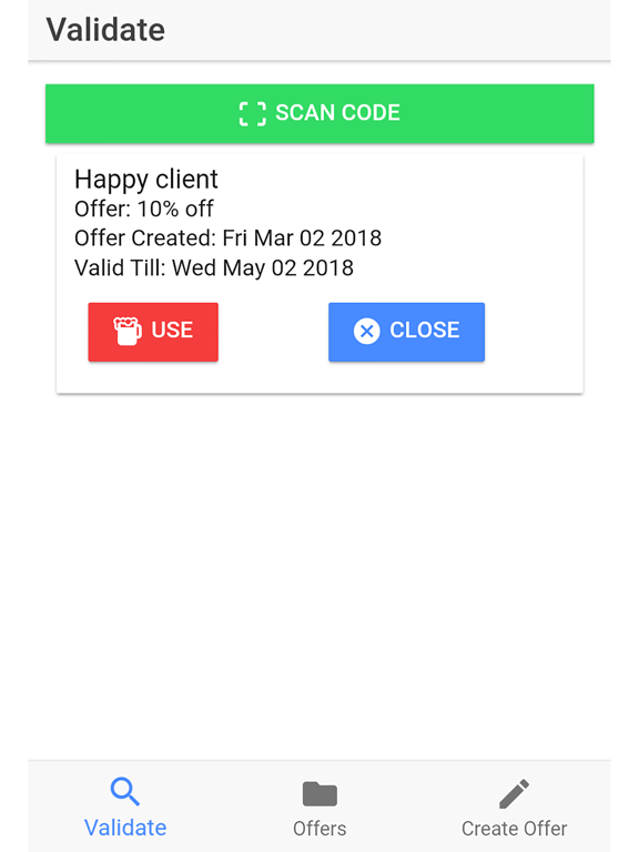 Coupon Generator iPad screenshot 5 - Shopping app