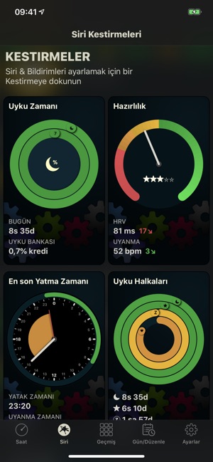 Yatma zamanı ayarlama