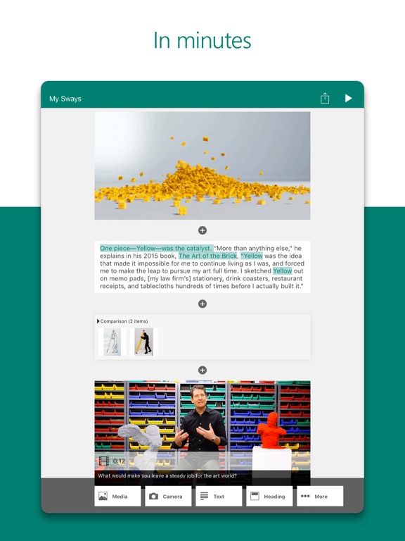 Microsoft Sway Screenshot