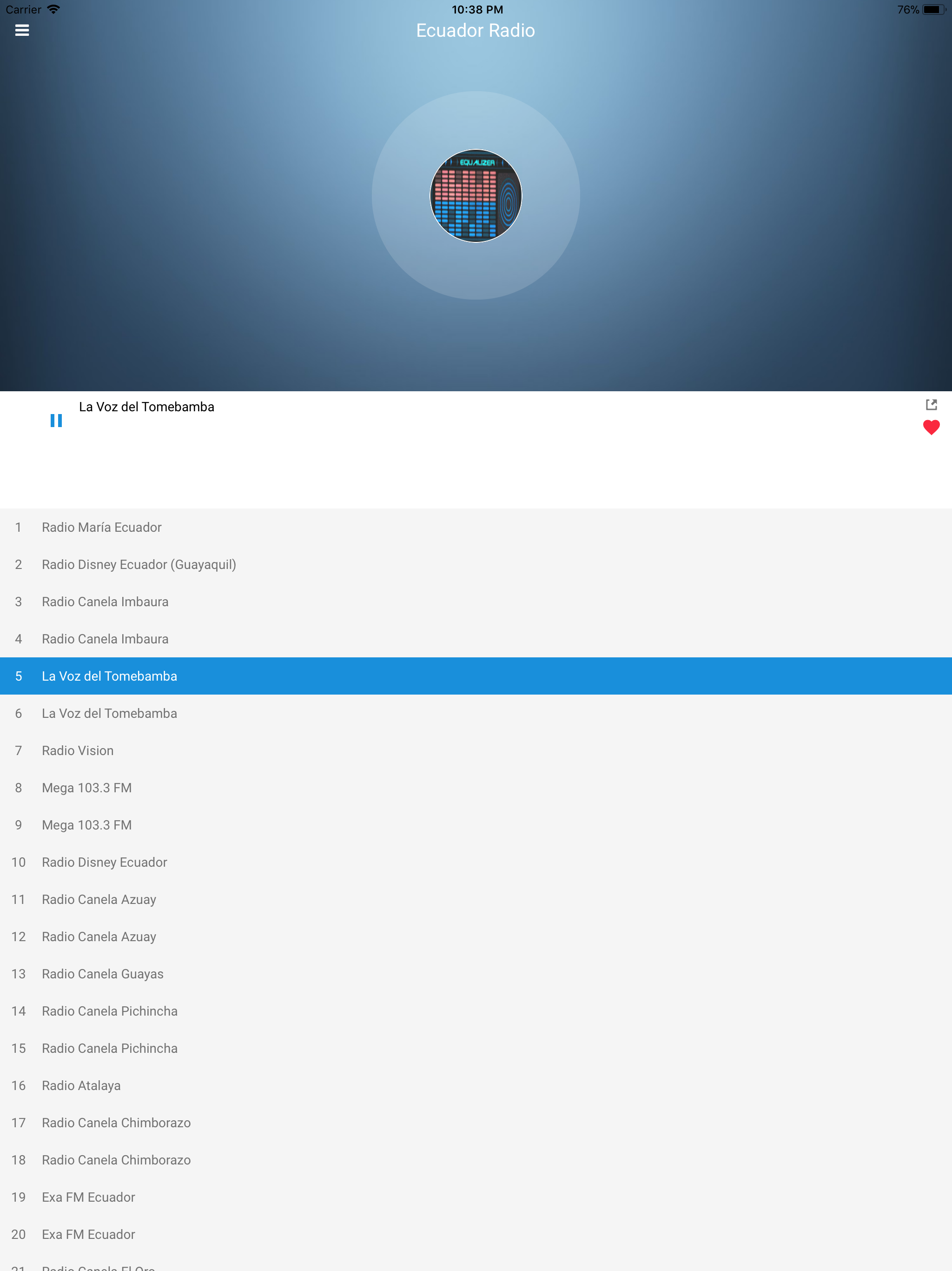 Ecuador Radio Station: Spanish screenshot 9