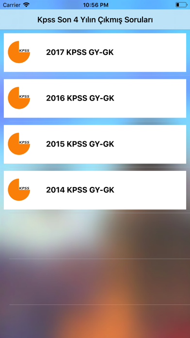 Screenshot #1 pour KPSS Çıkmış Sorular