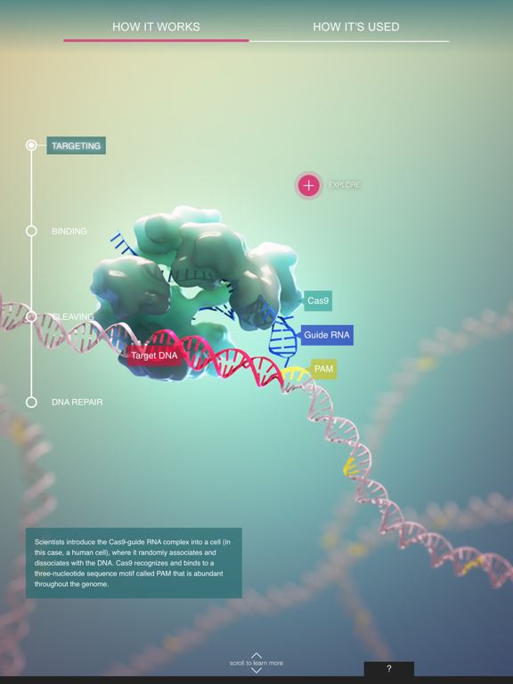 CRISPR-Cas9 iPad screenshot