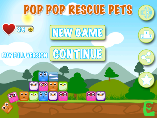 Pop Pop Rescue Pets Free - The cute puzzle games