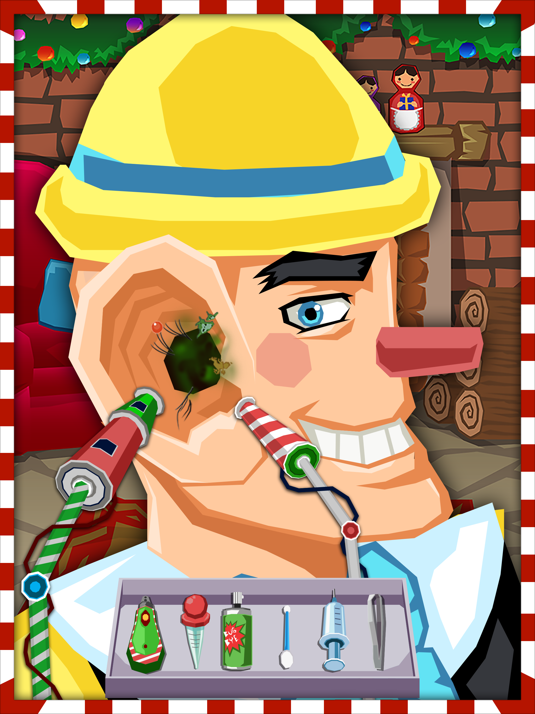 Christmas Santa Ear Doctor