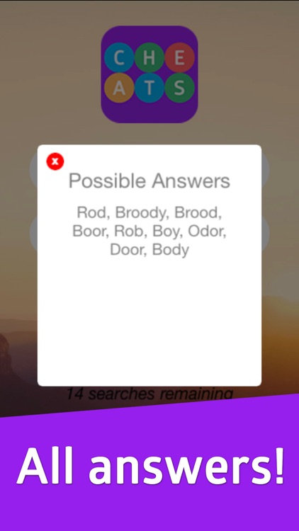 Cheats for Word Crossy Answers