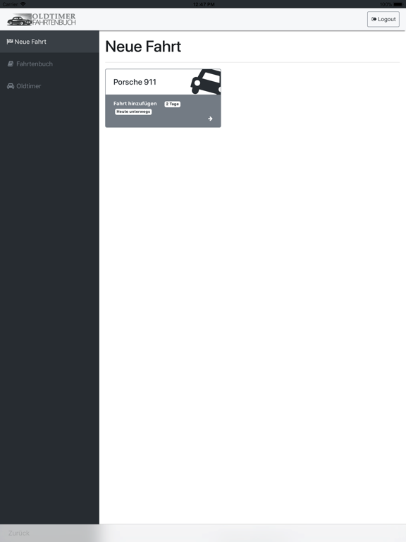 Screenshot #5 pour Oldtimer Fahrtenbuch