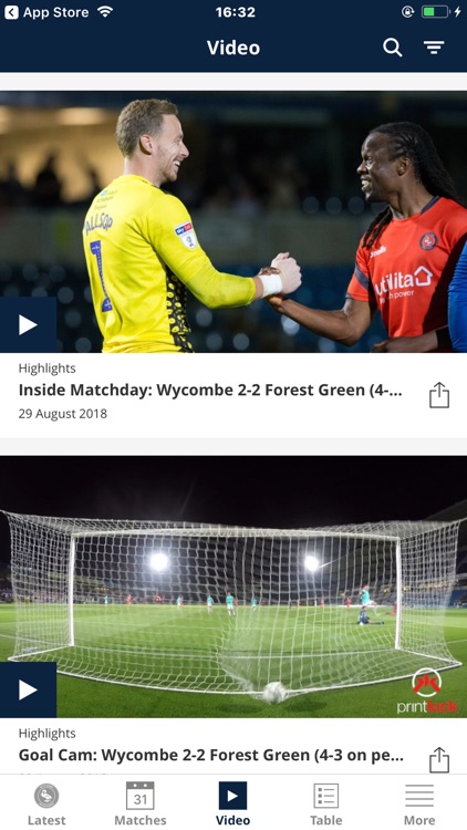 Wycombe Wanderers Official App