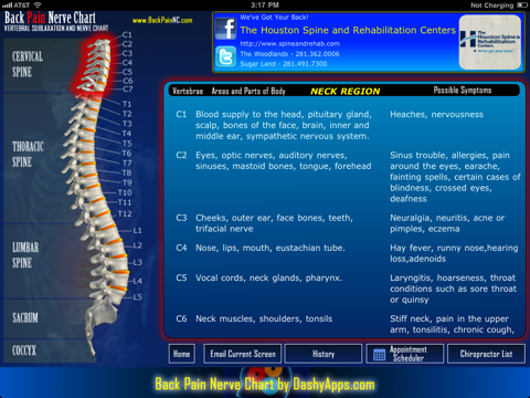 Back Pain Nerve Chart screenshot 2