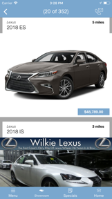 Wilkie Lexus MLink screenshot