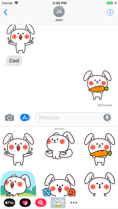 Cool Rabbit Animated Stickers screenshot 3