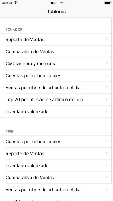 Mobile Reports screenshot 2