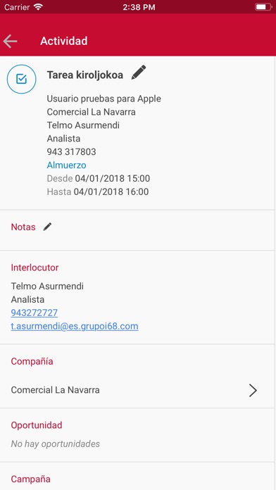 Izaro CRM screenshot 3