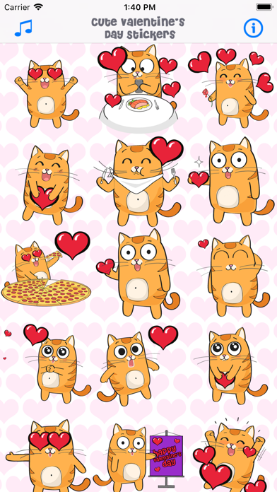 Cute Valentine's Day Stickers screenshot 2