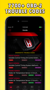 OBD-2 Honda screenshot