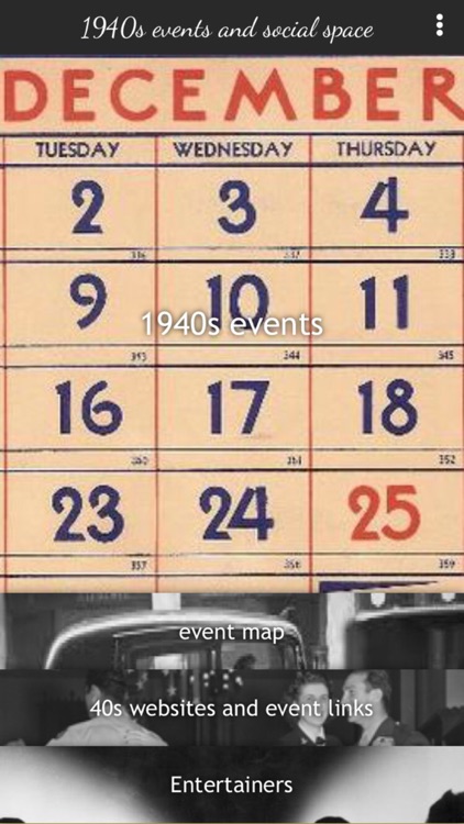 1940s events and social space