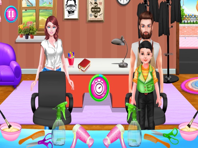 Barber Shop Simulator, A Fantasy Game, Red Apple Technologies