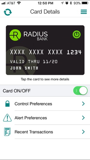 Radius Card