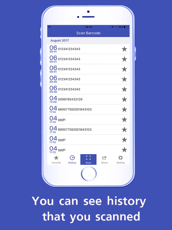 Screenshot #2 for Barcode Scanner History