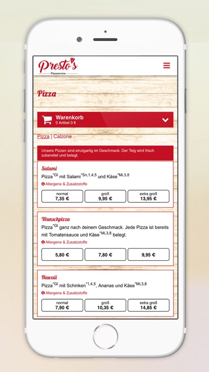 Prestos Pizza Lieferservice screenshot-3
