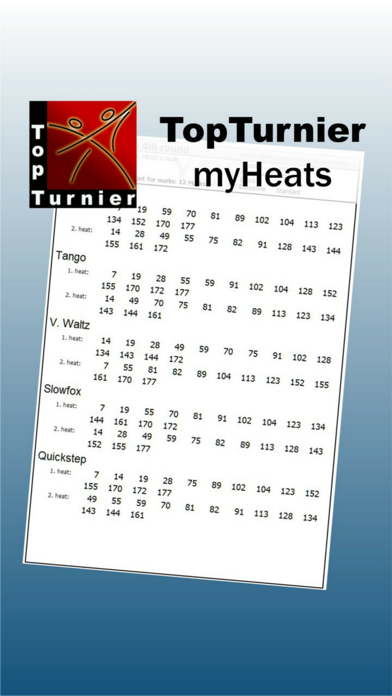 TopTurnier myHeats Screenshot