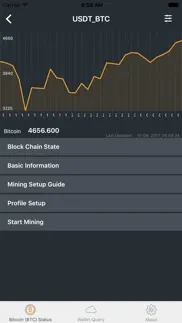 bitcoin miner cpu (btc) gold iphone screenshot 1