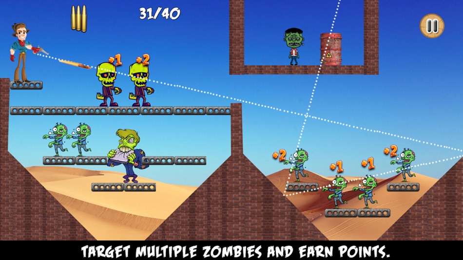 #2. Zombie Shoot Off (iOS) 由: Mobitsolutions