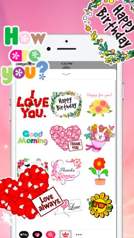 Game screenshot Flower Stickers Kit apk