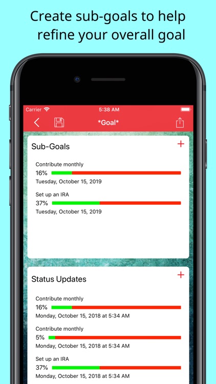 Personal Goals screenshot-3