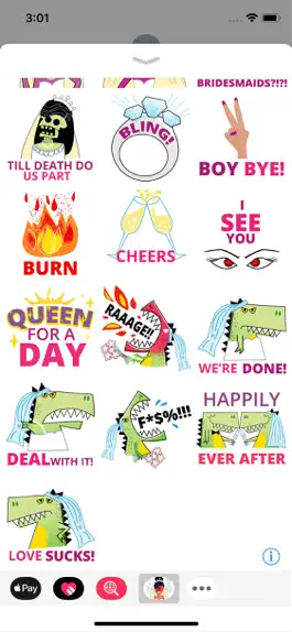 Game screenshot Bridezillas Stickers apk