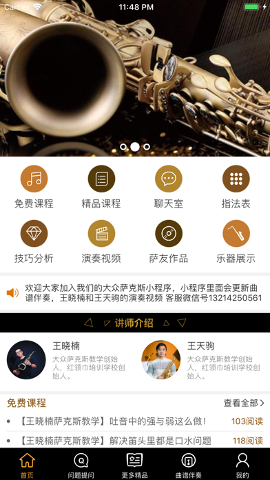 大众萨克斯 iPhone screenshot 2 - Music app