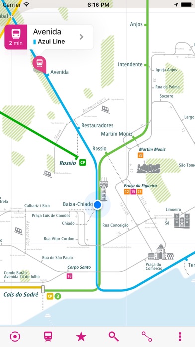 Screenshot #1 pour Lisbonne Rail Map Lite