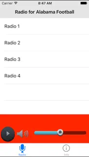 radio for alabama football iphone screenshot 1